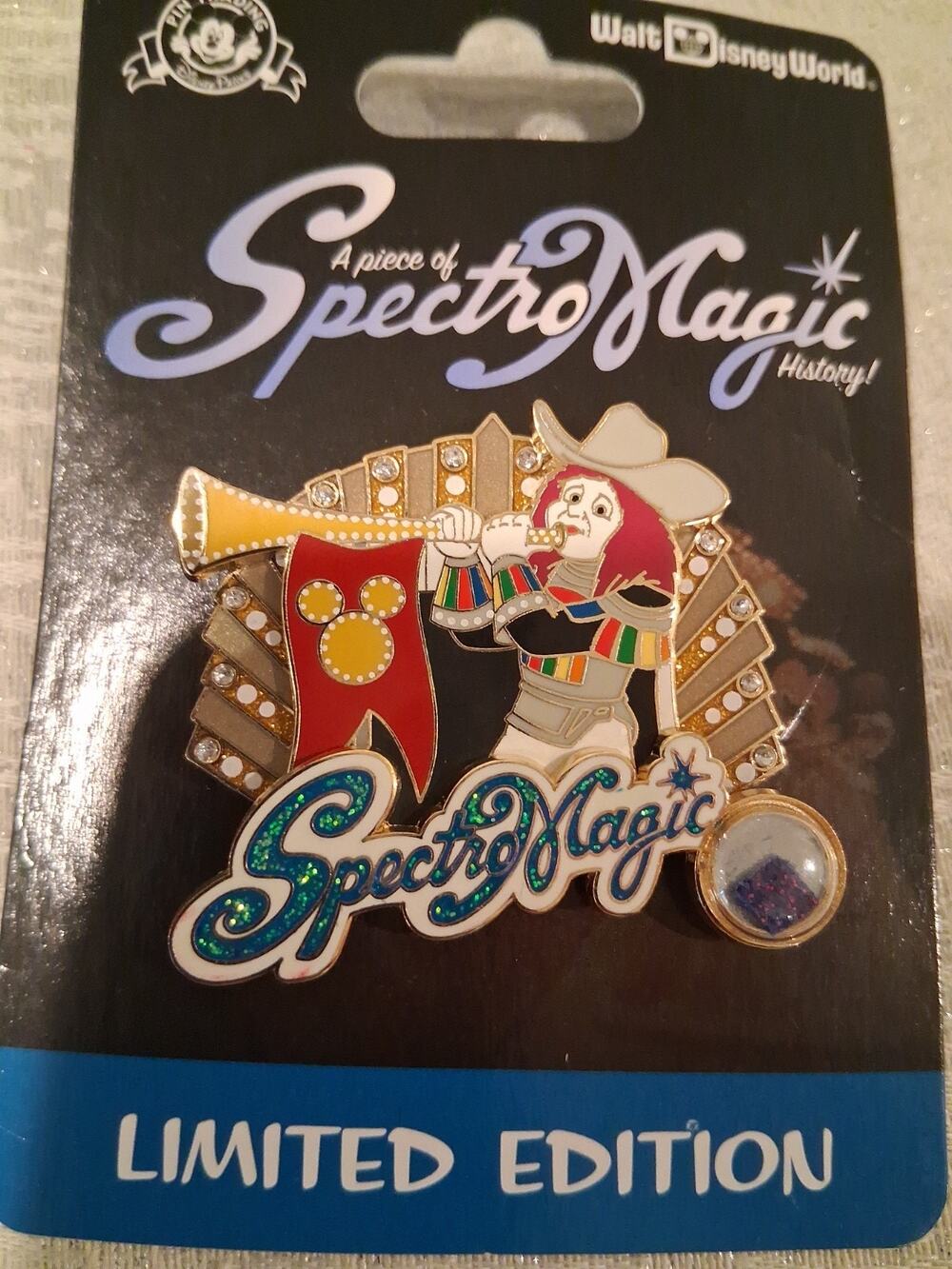 DISNEY WDW 2014 PIECE OF DISNEY HISTORY SPECTROMAGIC TRUMPETER LE 2500 PIN